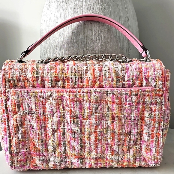 Kate Spade Pink and Orange Tweed Crossbody Bag - Picture 2 of 12